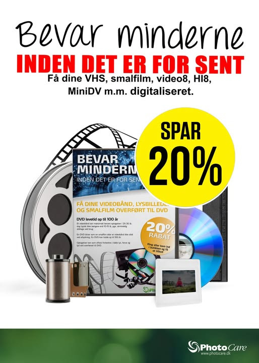 PhotoCare Thisted tilbyder aprilrabat på digitalisering af minder