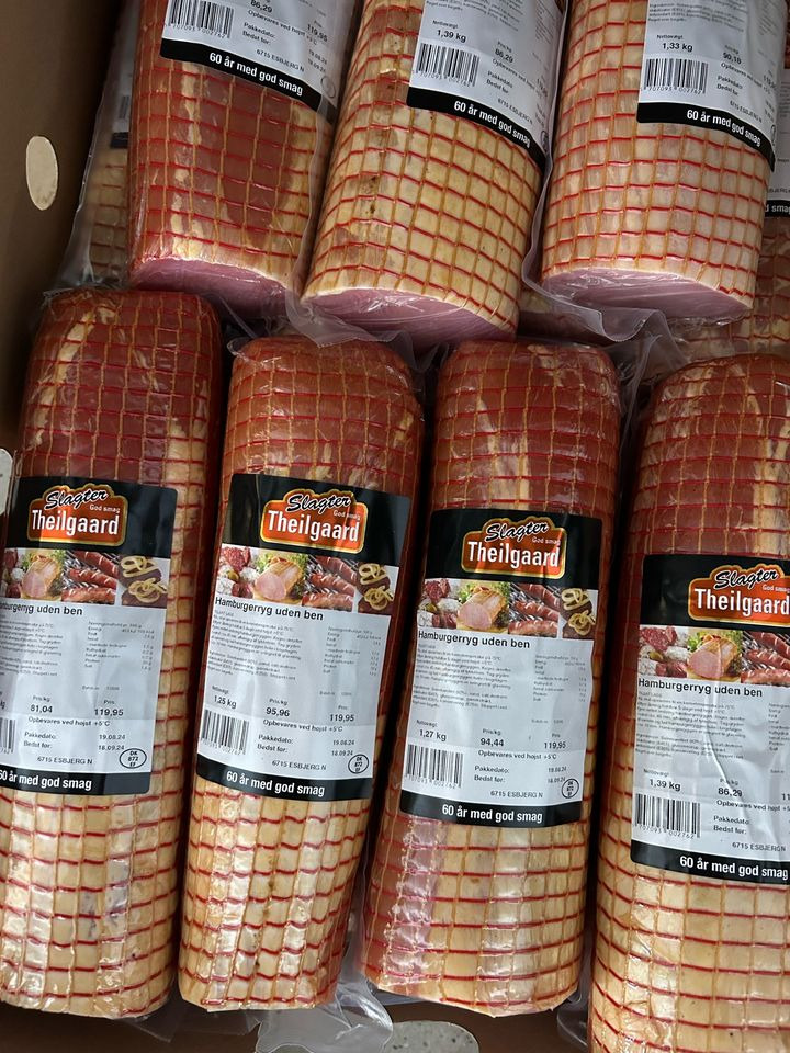 Min købmand i Asp tilbyder kæmpe hamburgerryg til kun 100 kr