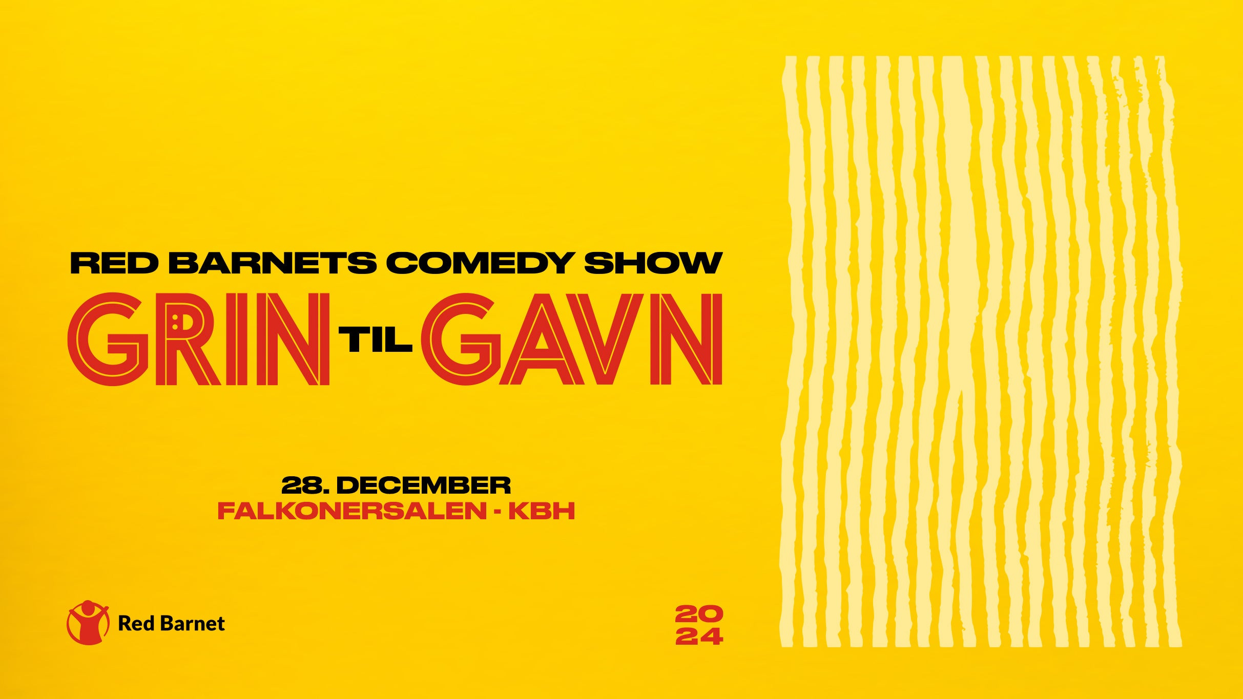 Grin til gavn: Comedyshow til fordel for Red Barnet