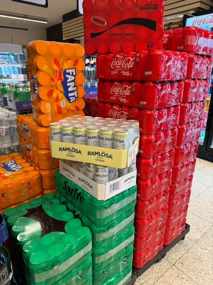 Meny Klarup annoncerer weekendtilbud på sodavand og mineralvand