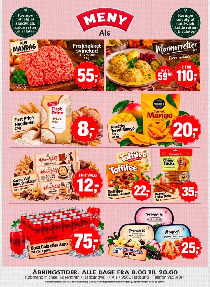 MENY Als forkæler med lokal-tilbud fra 16. til 21. september