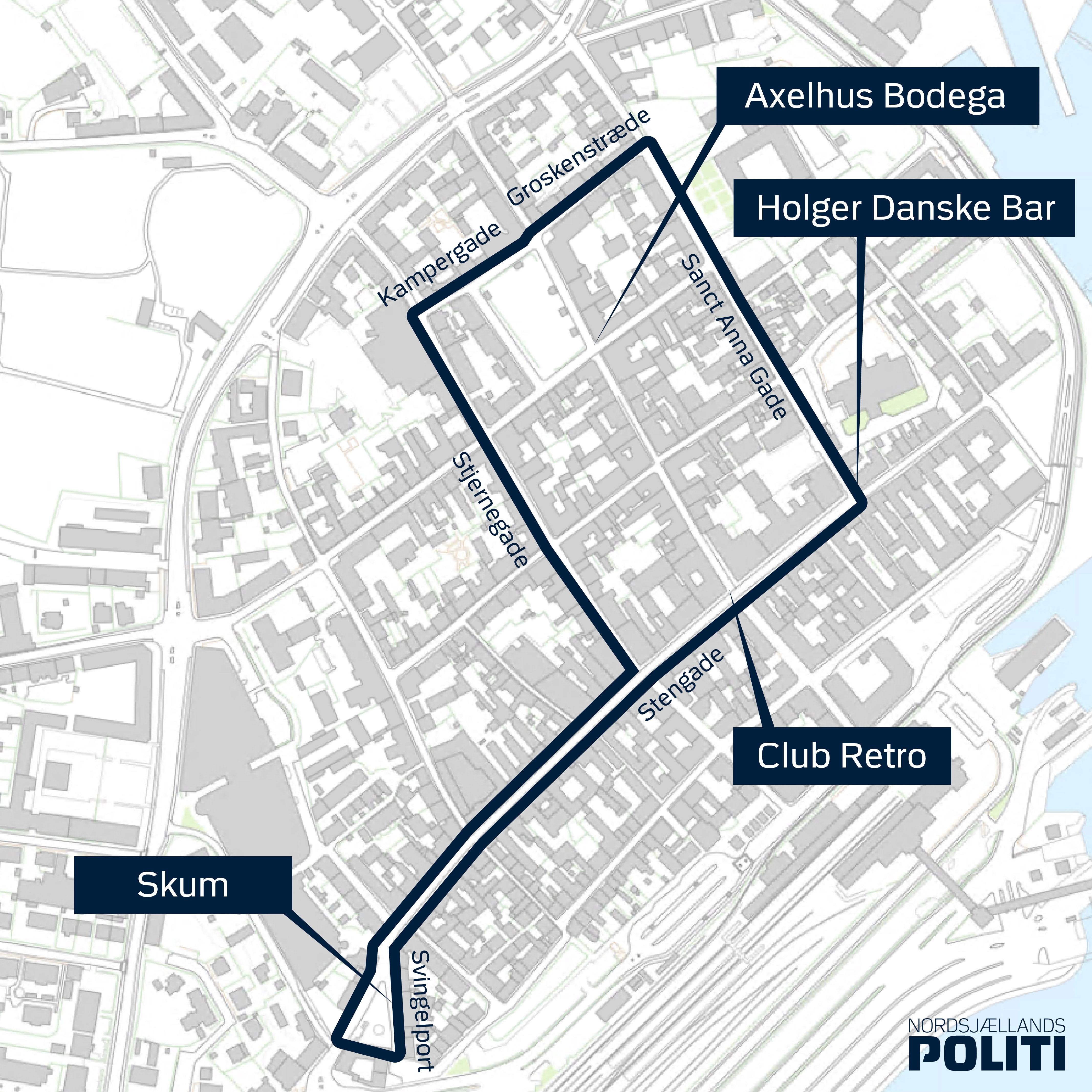 Nordsjællands Politi indfører nattelivszone i Helsingør