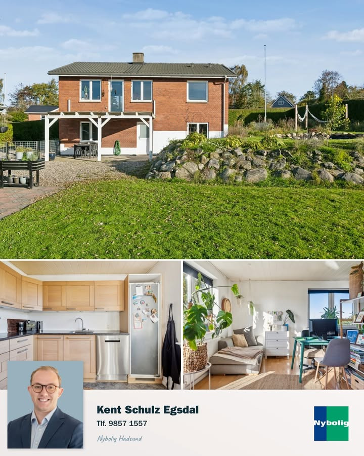 Nybolig Hadsund præsenterer villa med udsigt og plads nær natur og byliv