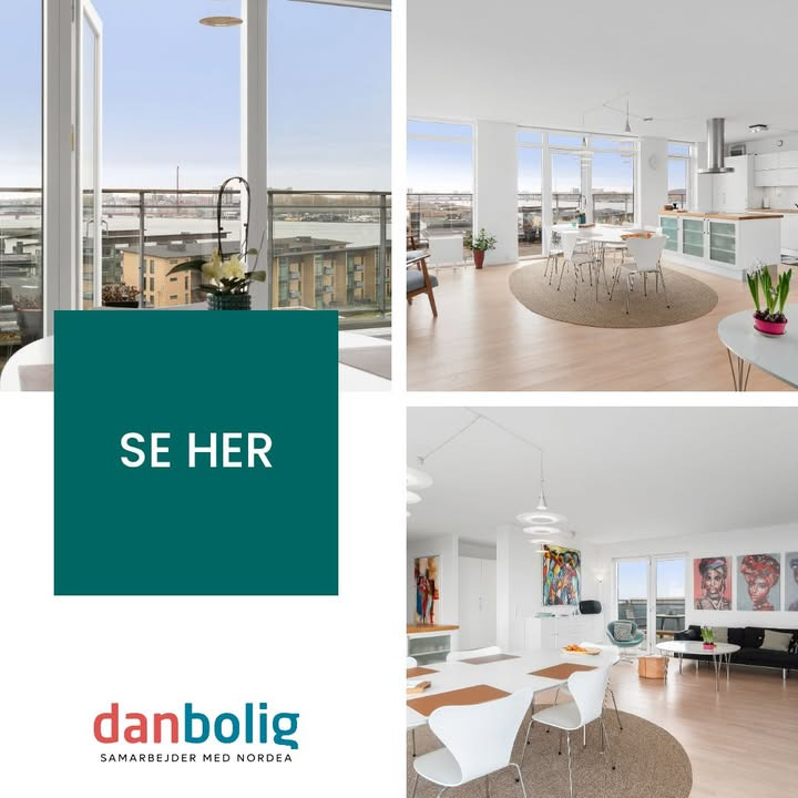 Danbolig Nørresundby tilbyder 4-værelses lejlighed med udsigt over Limfjorden og stor terrasse til salg