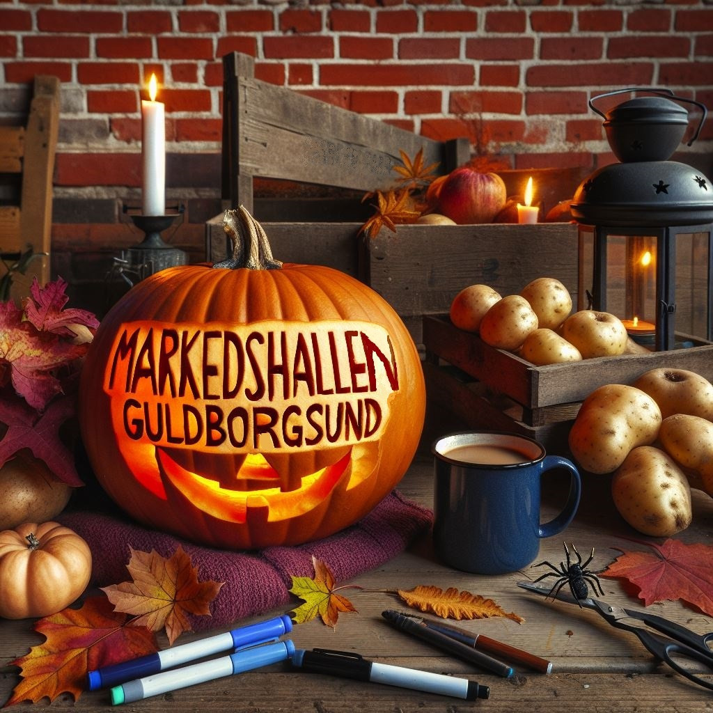 Høsthygge og græskarudskæring i Det Røde Hus