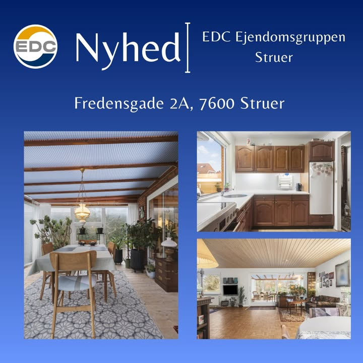 Ny villa til salg i Struer: centralt beliggende med privat have