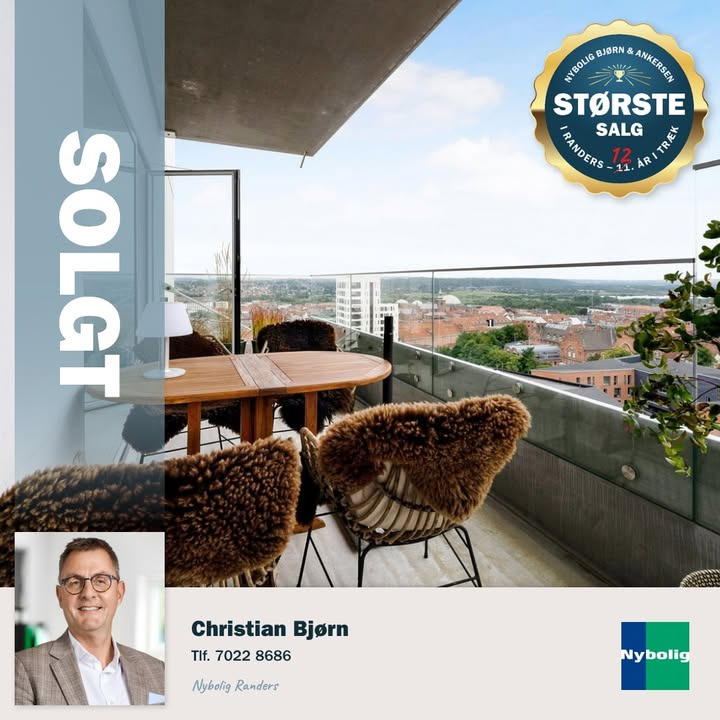 Nybolig Bjørn & Ankersen sælger attraktiv lejlighed i Randers C