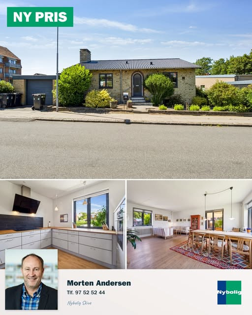 Nybolig Skive I/S annoncerer ny pris på villa i Skive
