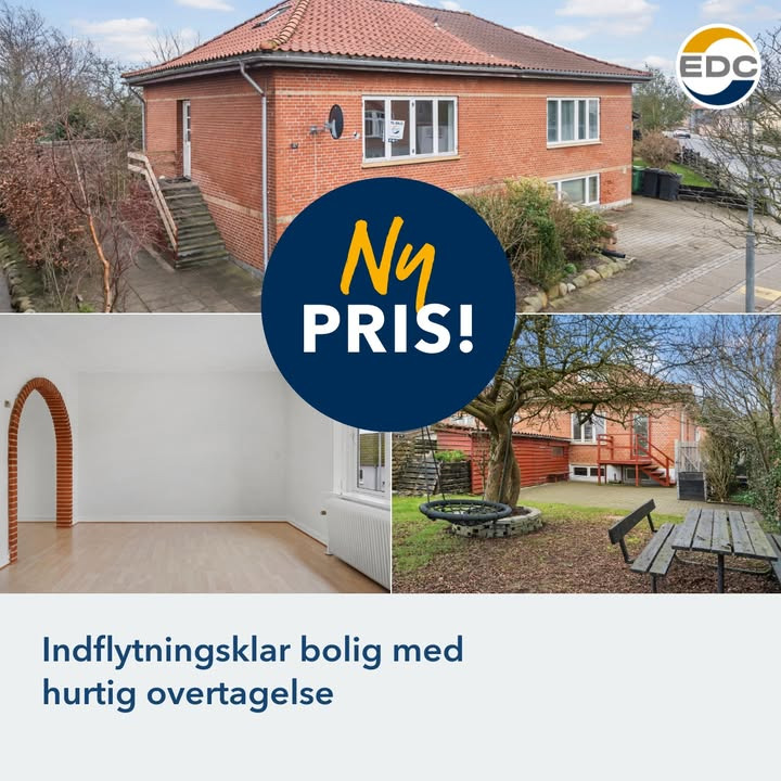 EDC Ejendomsgruppen Struer annoncerer prisnedsættelse på drømmebolig
