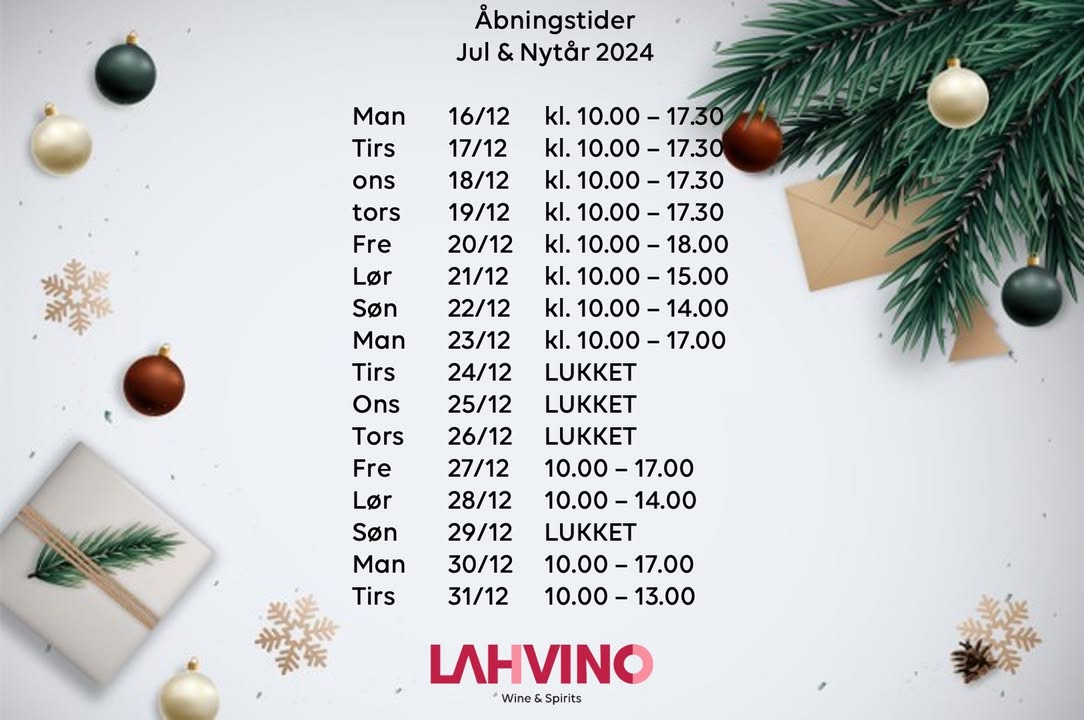 Nyt fra Lahvino Wine & Spirits