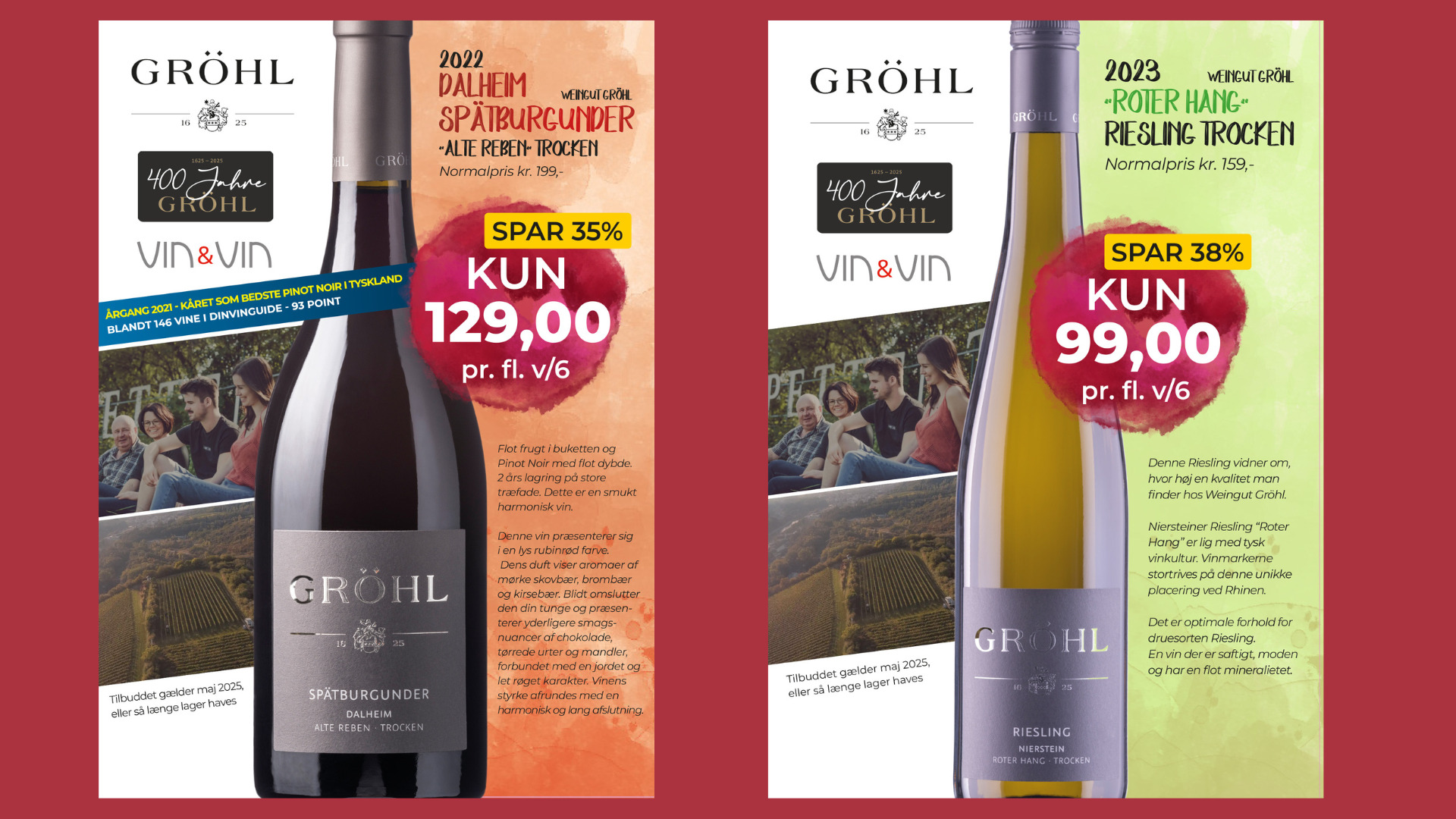 Eksklusive tilbud på Weingut E. Gröhl vine hos Vin & Vin Aalborg