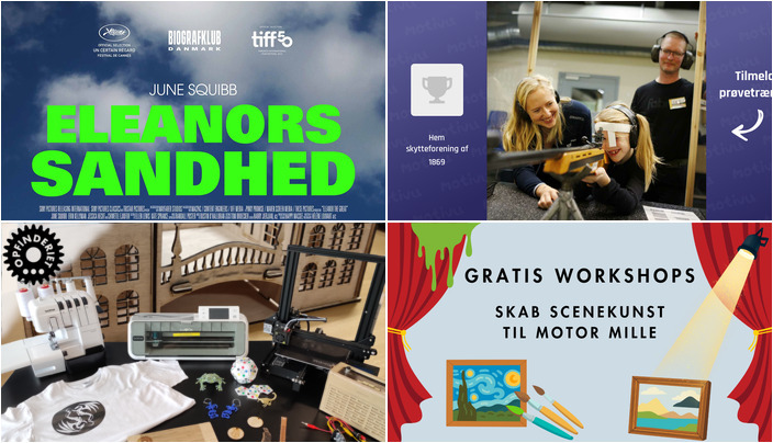 Kreative workshops, fængslende filmfortællinger og spændende skydetræning i Skive!