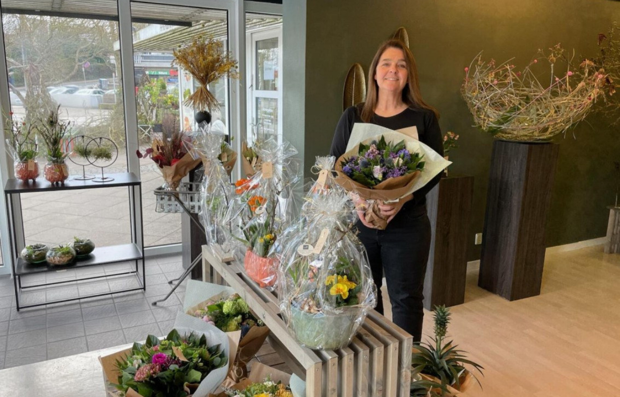 Hver dag er en hel ny buket hos Det Grønne Hjørne i Randers 
