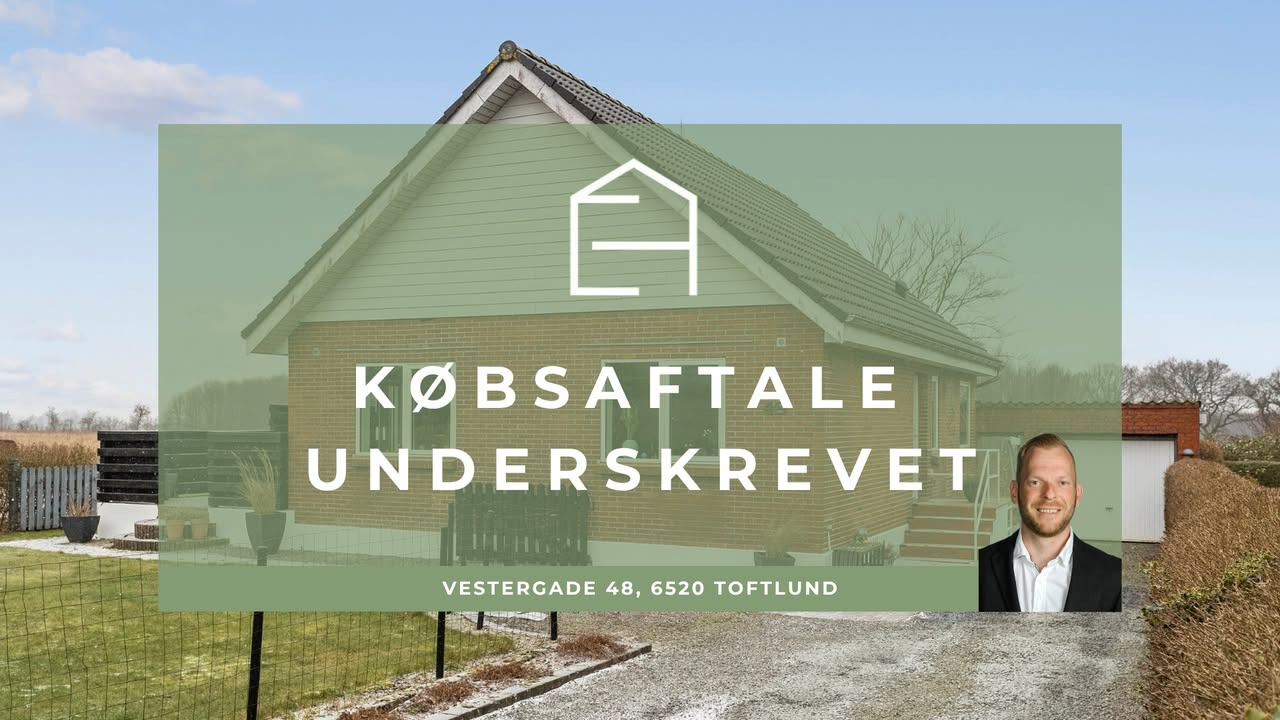 EJENHOLM BOLIG & ERHVERV meddeler, at købsaftalen på Vestergade 48 er underskrevet