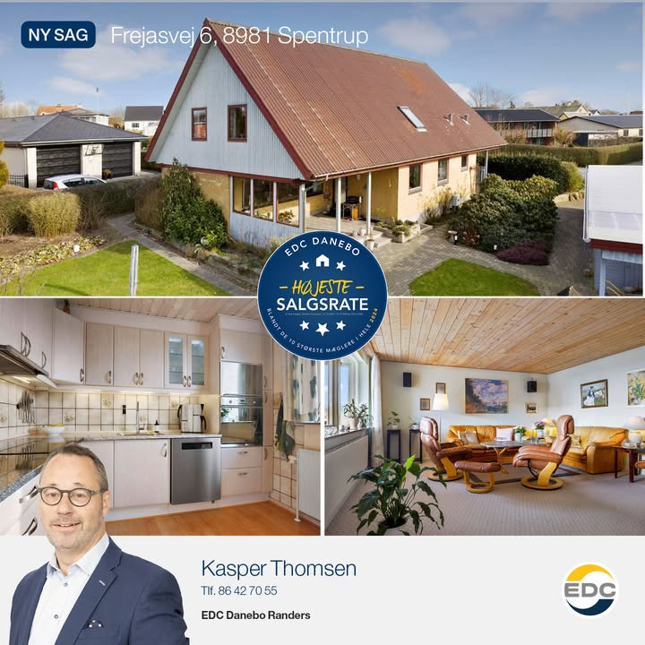EDC Danebo præsenterer: Familievenlig villa på Frejasvej 6 med rummelige kvadratmeter og skøn have