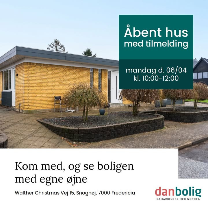 Danbolig Fredericia inviterer til åbent hus på Walther Christmas Vej 15