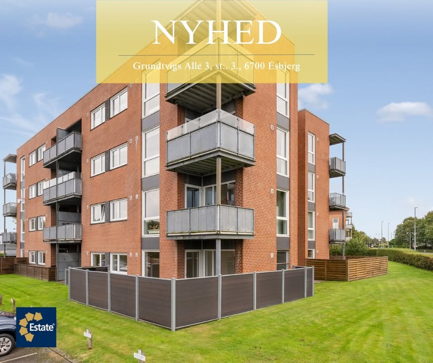 Estate Robin Thybo Esbjerg & Varde tilbyder ny stuelejlighed med terrasse i Esbjerg