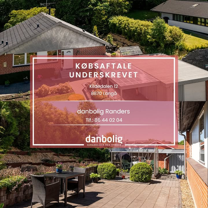 Danbolig Randers meddeler underskrevet købsaftale for Kildedalen 12 i Langå