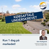 EDC leverer hurtige resultater: Købsaftale underskrevet efter kun en dag på markedet