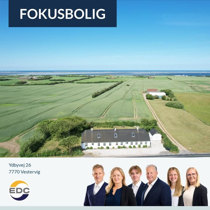 EDC Hurup Thy fremhæver historisk ejendom med udsigt over fjorden og havet