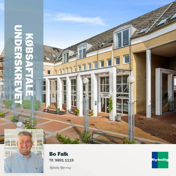 Nybolig Hjørring v/Morten Hove underskriver købsaftale på ejerlejlighed i centrum