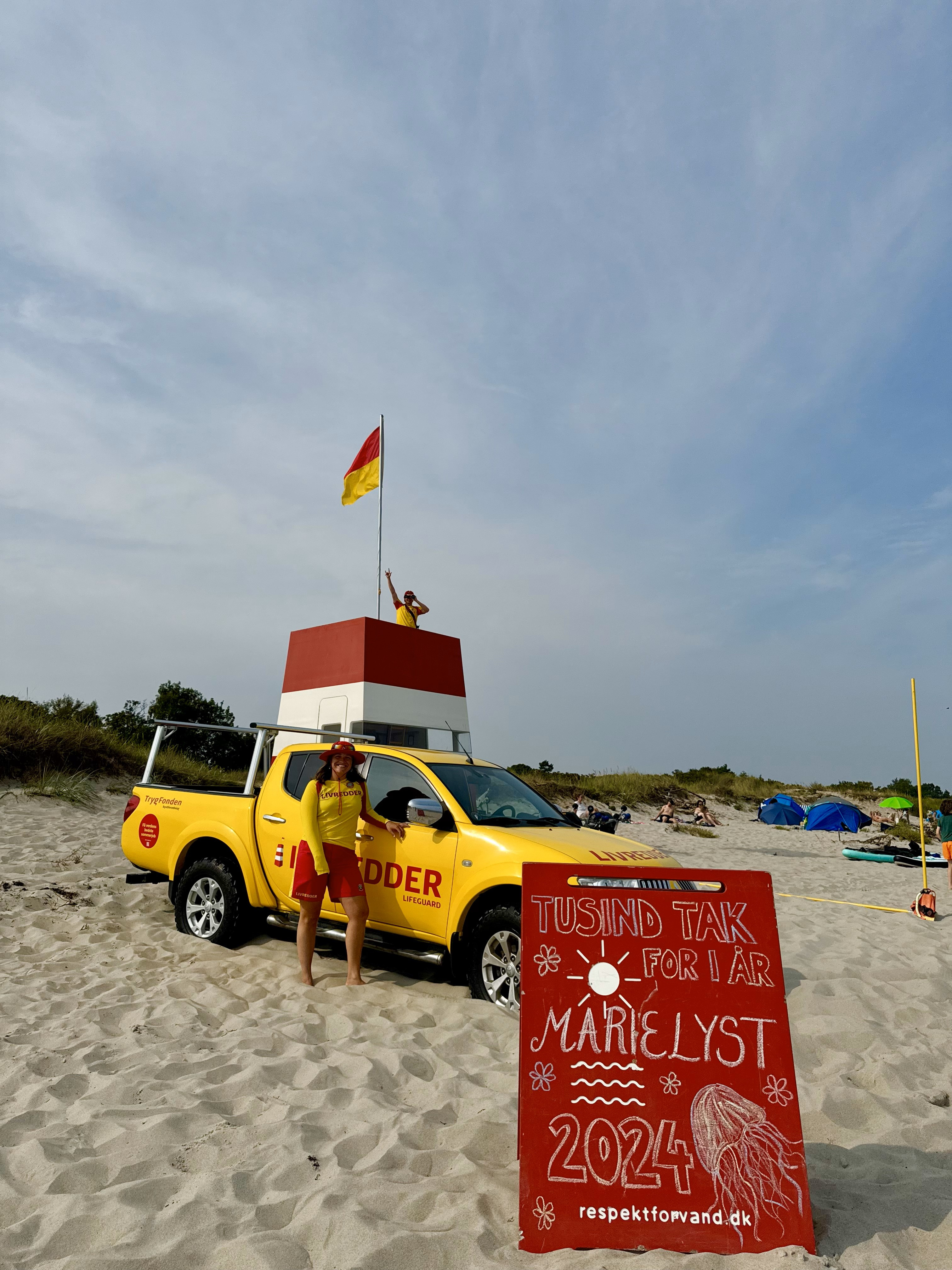 Livredderne på Marielyst Strand takker af for i år: Vinden skabte farlige situationer for badegæsterne