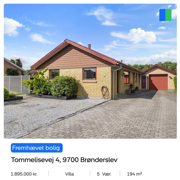Nybolig Brønderslev & Vrå præsenterer etplansvilla på 194 m² i Nordbyen