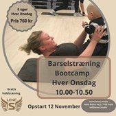 Barselstræning i november hos LeneS: Kom i form med dit barn