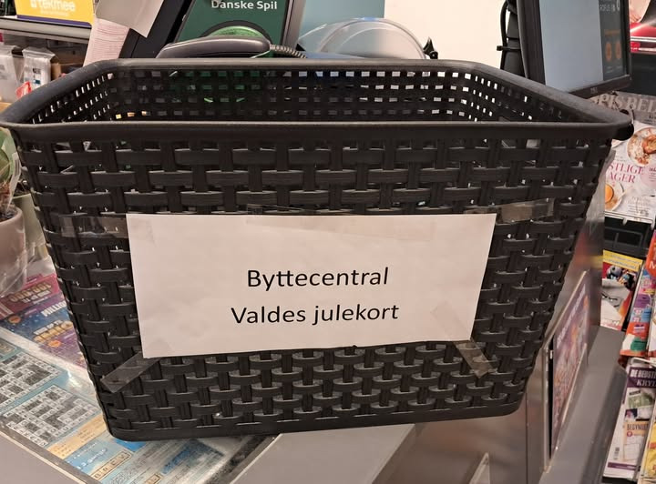 SPAR Valsgård opretter byttecentral for Valdes julekort til børn og samlere