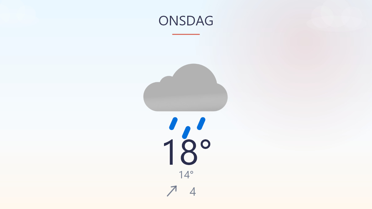 Lun dag med lidt regn i luften