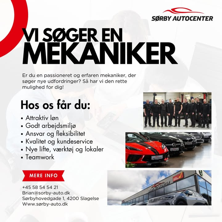 Sørby Autocenter søger erfaren mekaniker til vækstende team