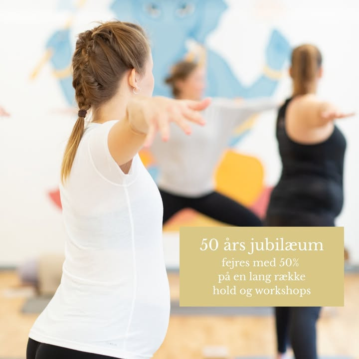Fokus Folkeoplysning fejrer 50 års jubilæum med rabat på yoga for gravide