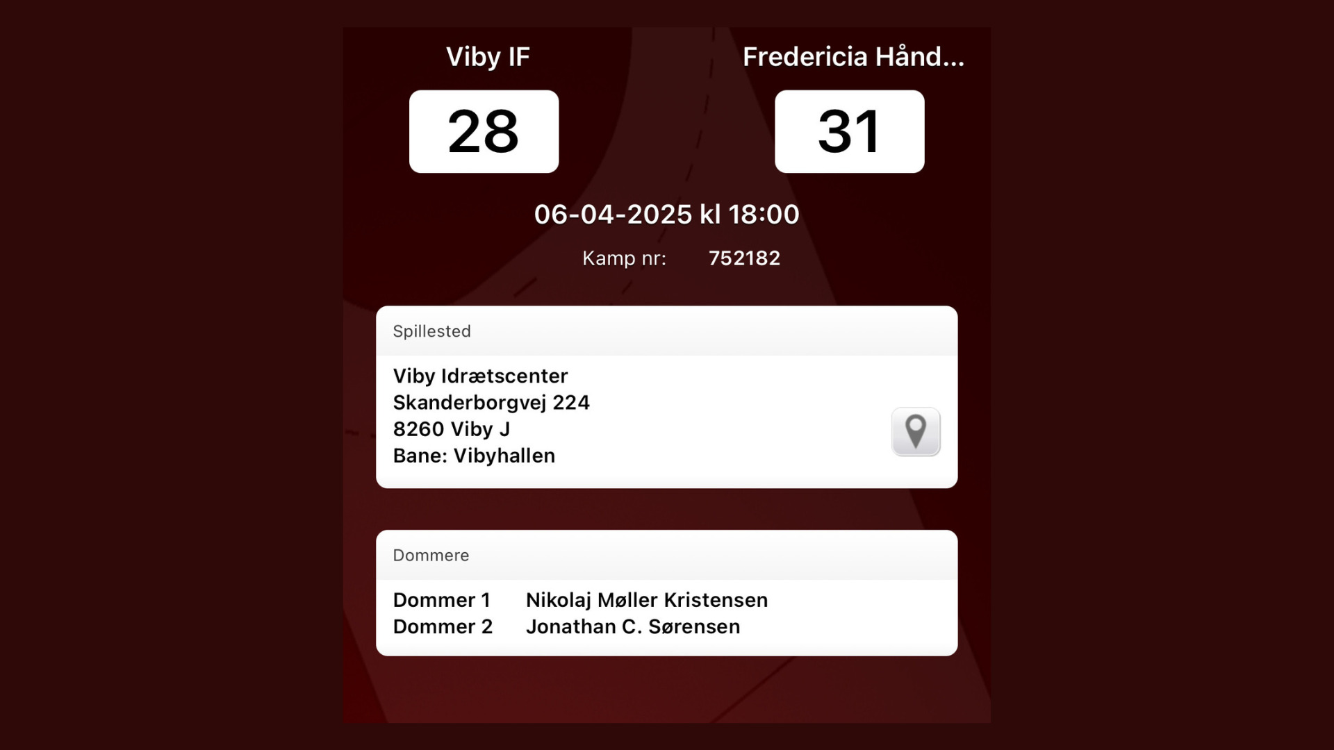 Viby IF kæmpede bravt men tabte til Fredericia Håndboldklub 2 i intens dyst