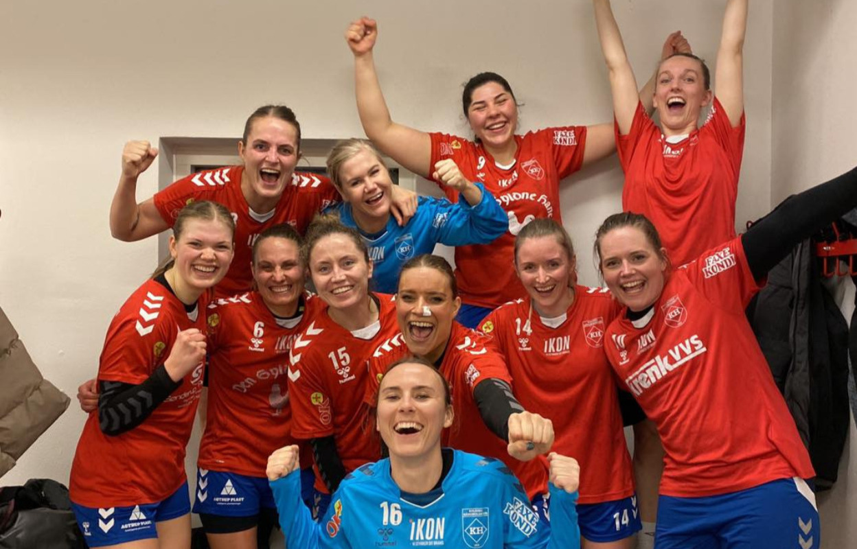 Kolding HK/KFUM’s 2. divisionskvinder kæmper sig til sejren: "Nu kan vi begynde og se opad i puljen"