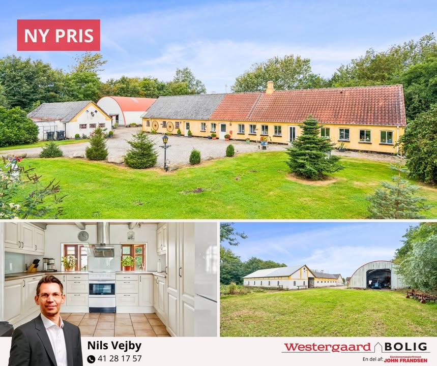 Westergaard Bolig præsenterer ny pris på landlig oase med 2,9 ha ved Vrå