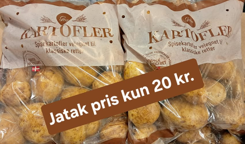 SPAR Valsgård tilbyder 4 kg kartofler til kun 20 kr.
