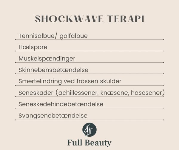 Full Beauty Aalborg introducerer effektive løsninger mod smerter med shockwave-terapi
