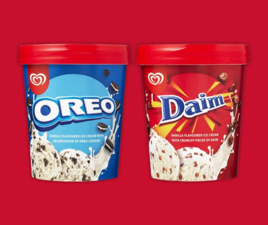 Meny Randers tilbyder Frisko Daim & Oreo til 20 kr. per stk.