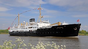 Festlig dag i Fredericia: MS Nordstjernen 1956 ankommer