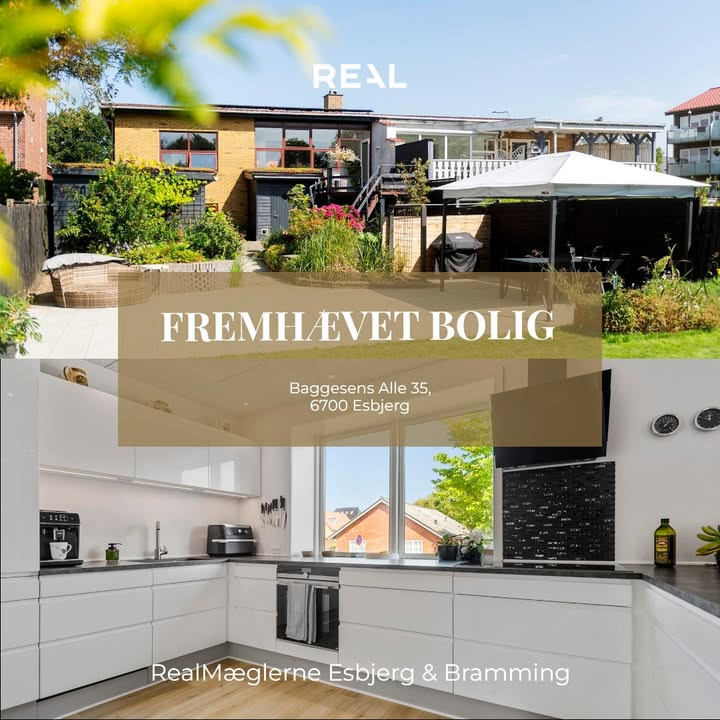 RealMæglerne Esbjerg og Bramming præsenterer charmerende dobbelthus på Baggesens Allé