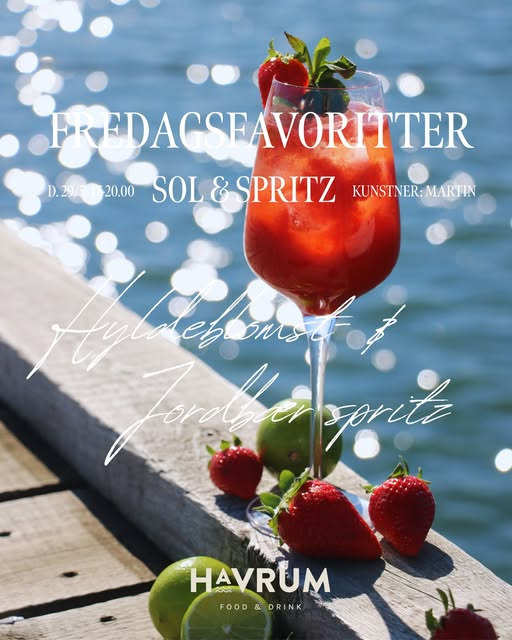 Havrum inviterer til Sol & Spritz med Happy Hour på fredag