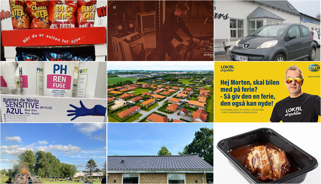 Nyt fra danbolig Randers, Min Købmand Øster Bjerregrav , Slagter Primby og 15 andre