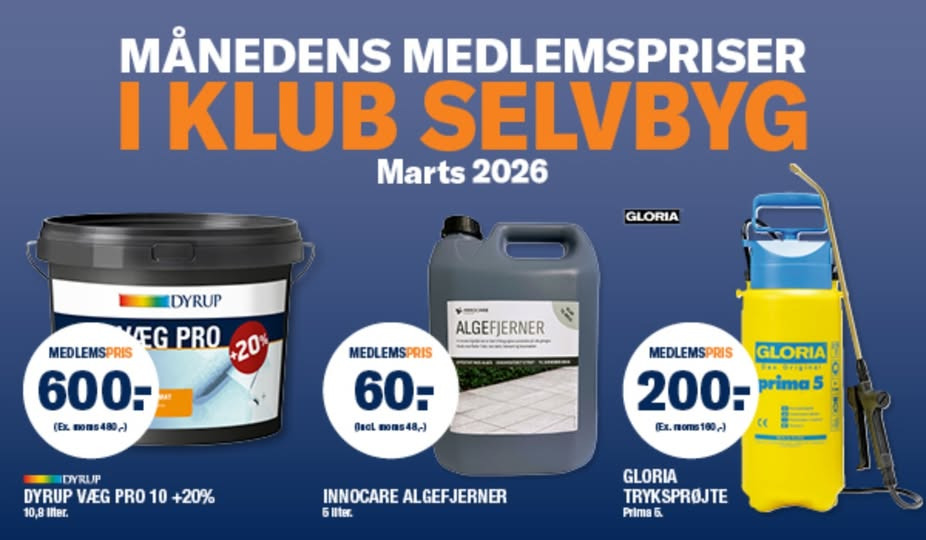 Stark Holstebro tilbyder marts medlemspriser til selvbyggere