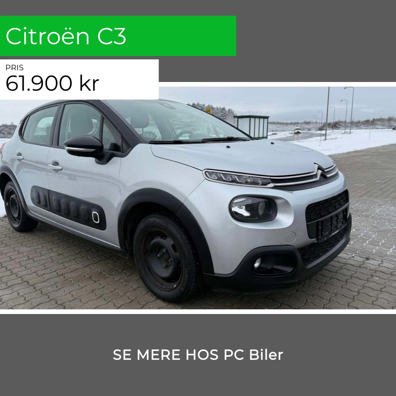 P.C. BILER ApS tilbyder komfortabel brugt Citroën C3 til en god pris