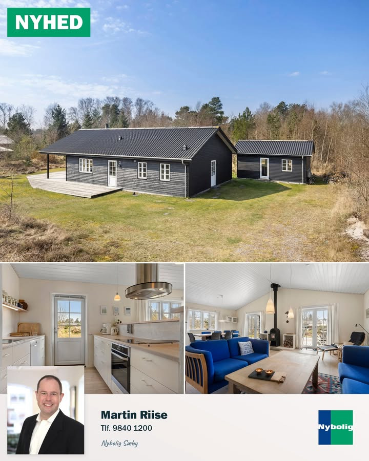 Nybolig Sæby A/S fremhæver moderne fritidshus tæt på stranden i Lyngså