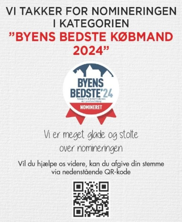 Meny Hjerting nomineret til byens bedste købmand – stem på os