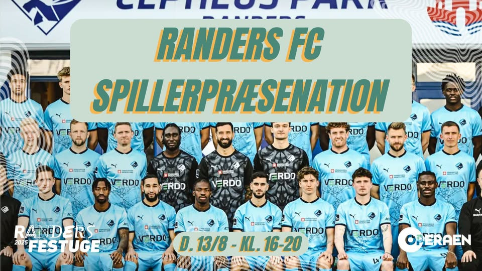 Randers FC 2025/26 spillerpræsentation på Kirketorvet