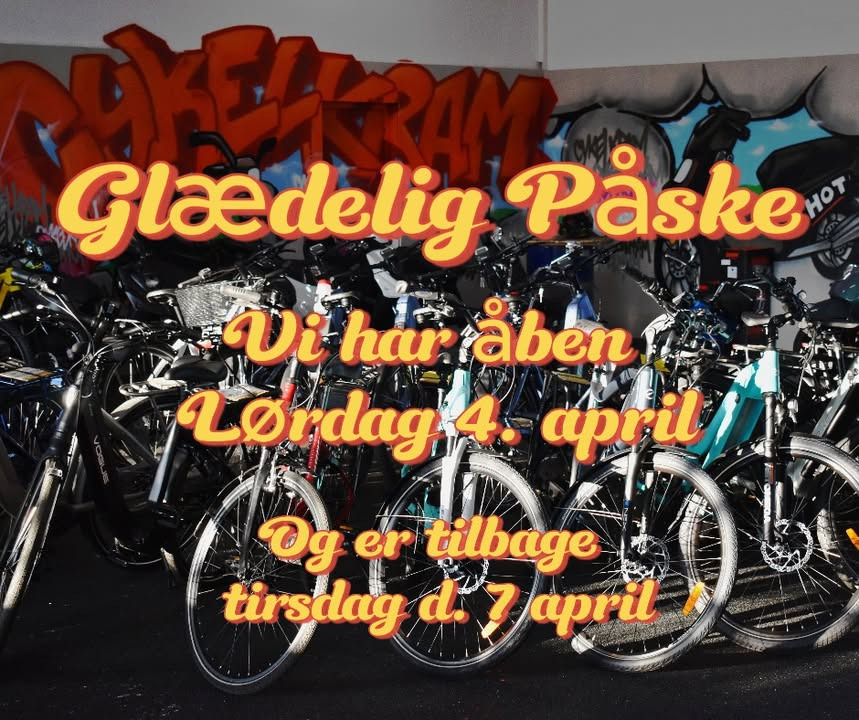 Cykelkram ApS annoncerer påskeåbningstider og webshop-opdatering