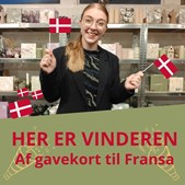 Elins butik annoncerer vinder af gavekort på 500 kr. til Fransa
