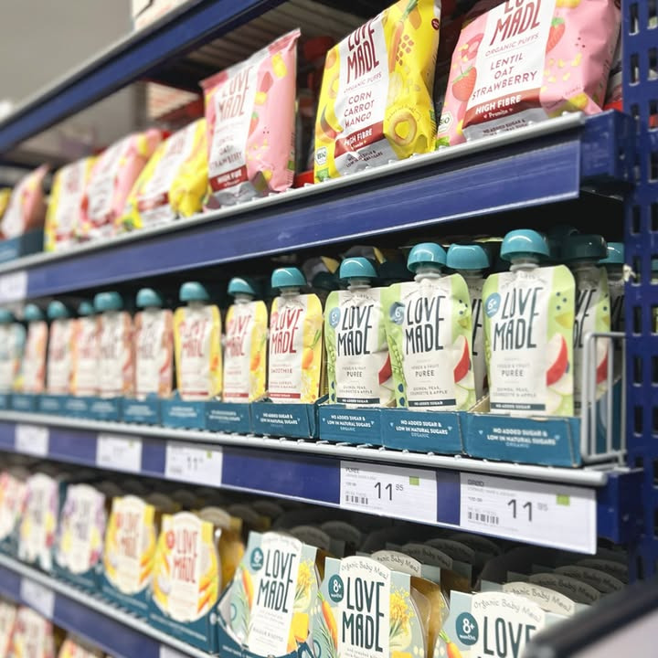 Rema 1000 Gødvad tilbyder LoveMade økologiske babymad på tilbud i dag